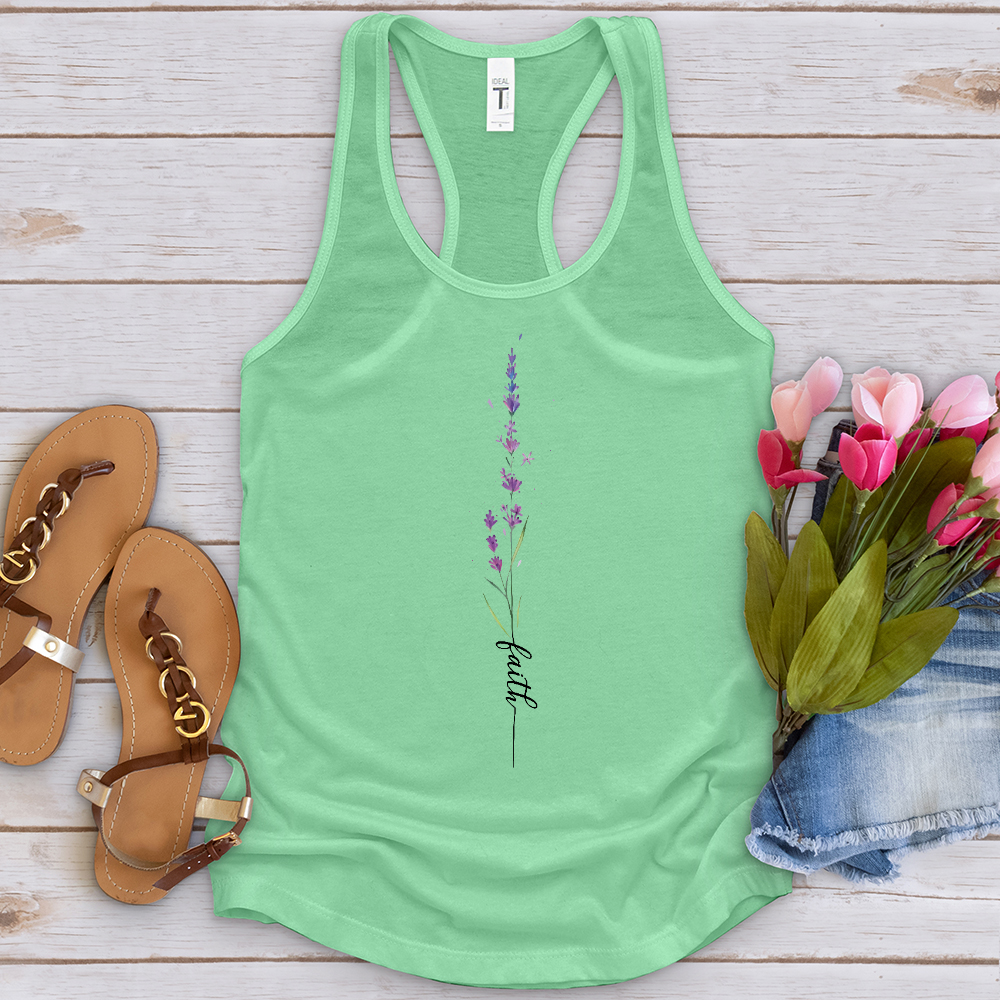 Faith Lavender Flower Tank Top