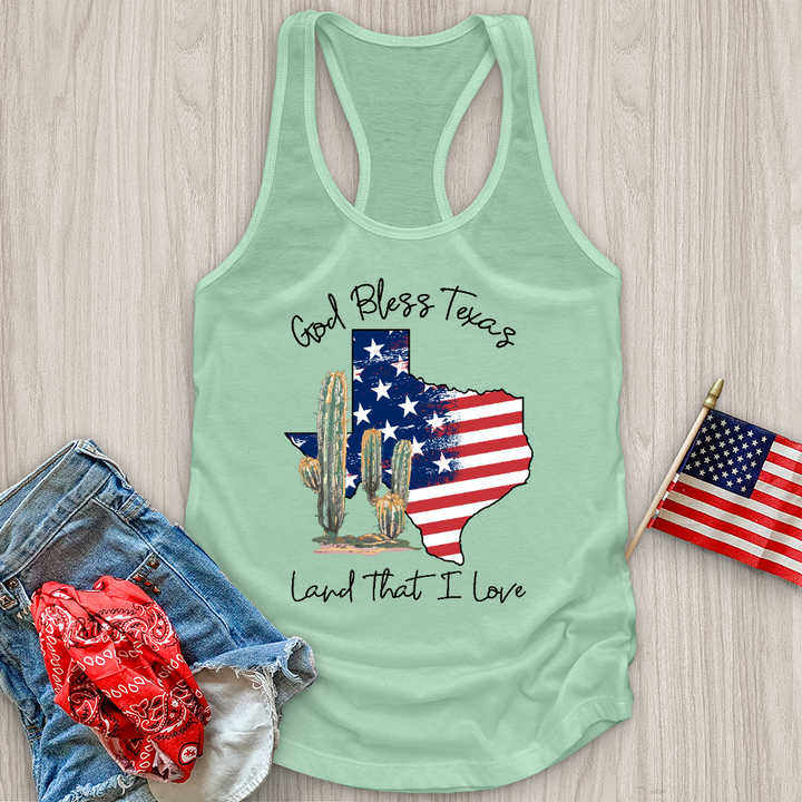 God Bless Texas Tank Top