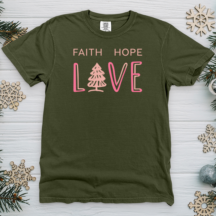 Faith Hope Love Heavy Cotton Comfort Colors Tee