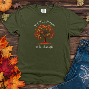 Vintage Landscape Fall Themes Tree Heavy Cotton Comfort Colors Tee