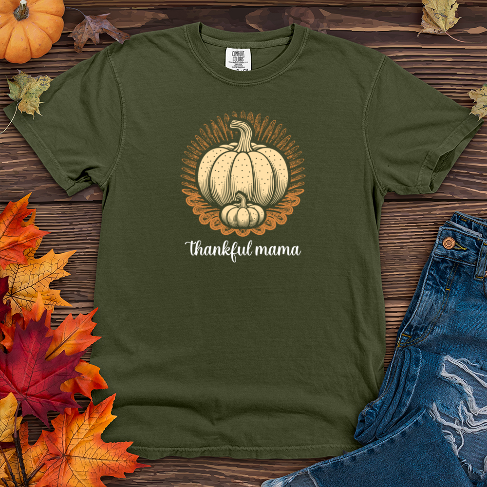 Retro Foodie Pumpkin Heavy Cotton Comfort Colors Tee