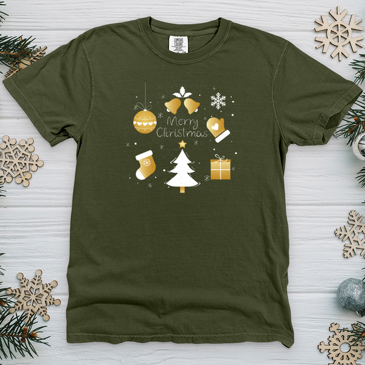 Golden Christmas Heavy Cotton Comfort Colors Tee