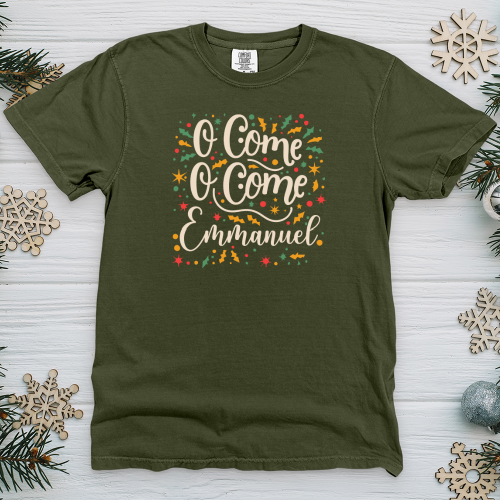 O Come O Come Emmanuel Heavy Cotton Comfort Colors Tee