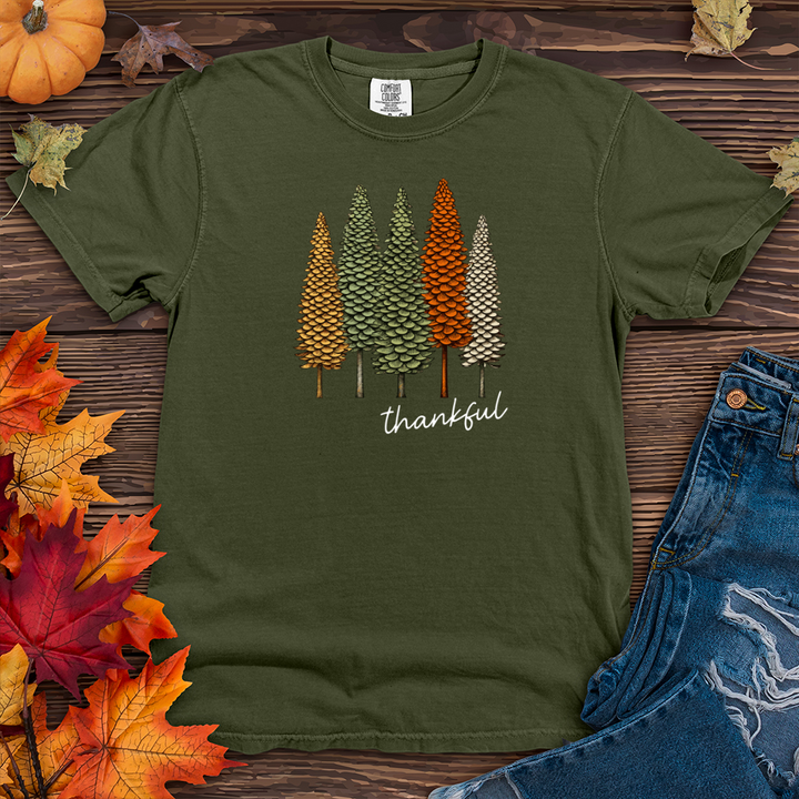 Retro Classic Trio Pine Trees Heavy Cotton Comfort Colors Tee