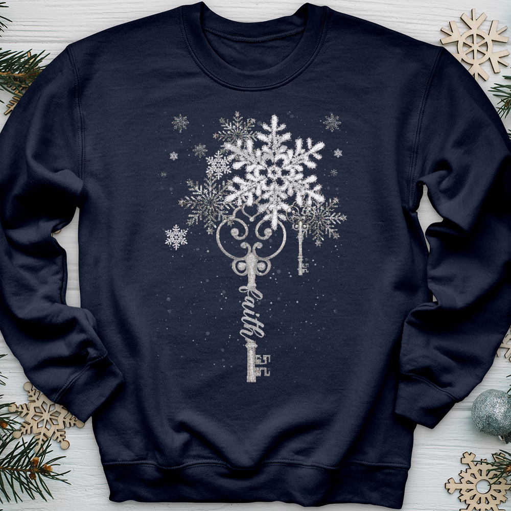 Faith Snowflake Key 2 Crewneck