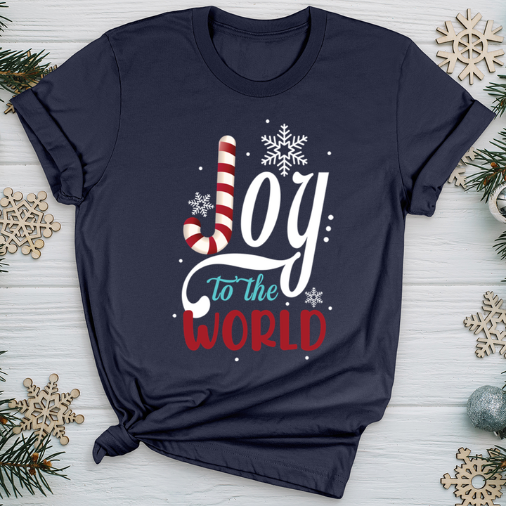 Joy To The World Candy Cane Softstyle Tee