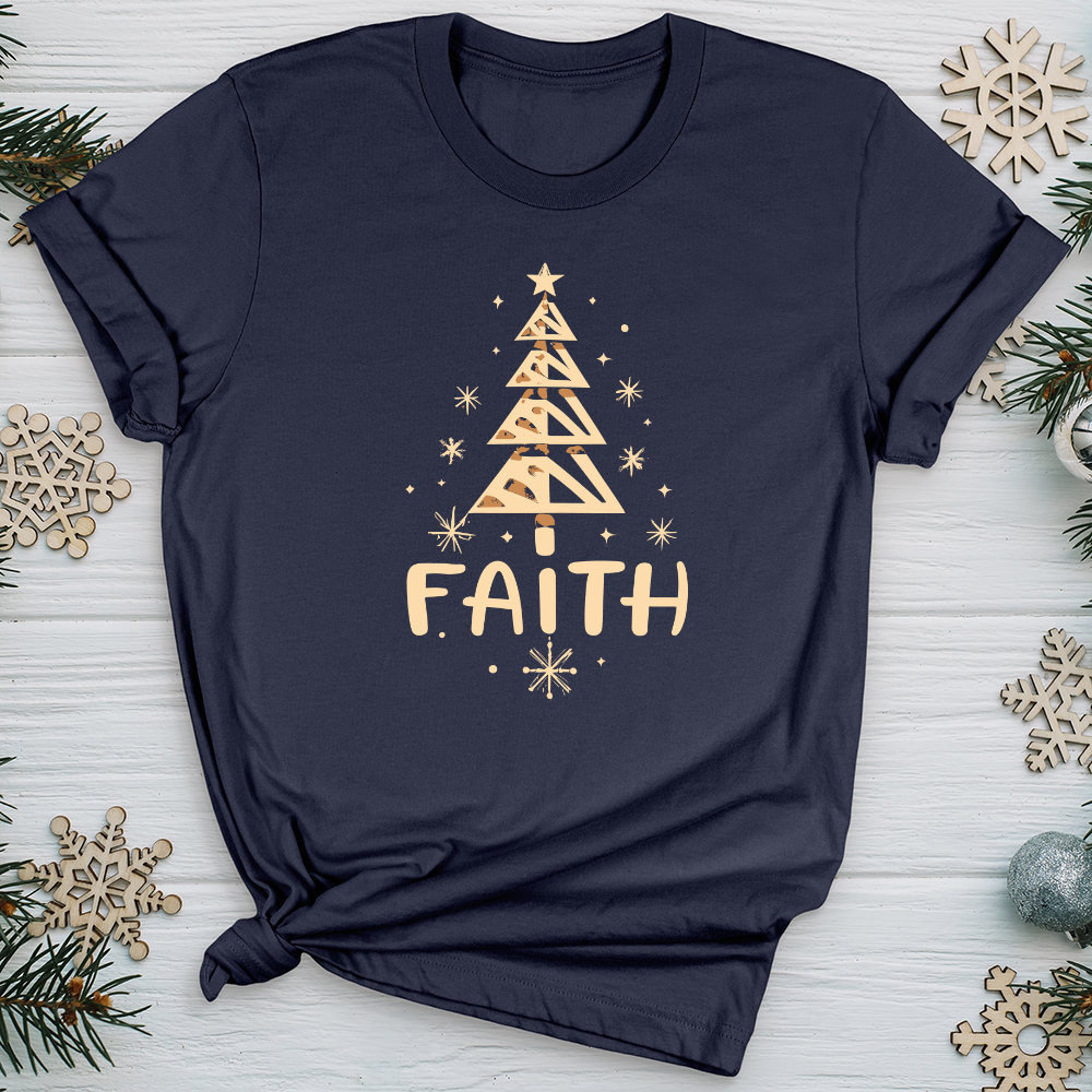 Faith Christmas Tree Softstyle Tee