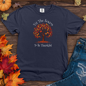 Vintage Landscape Fall Themes Tree Heavy Cotton Comfort Colors Tee