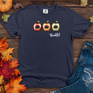 Thankful Apple Cider Trio Apples Heavy Cotton Comfort Colors Tee