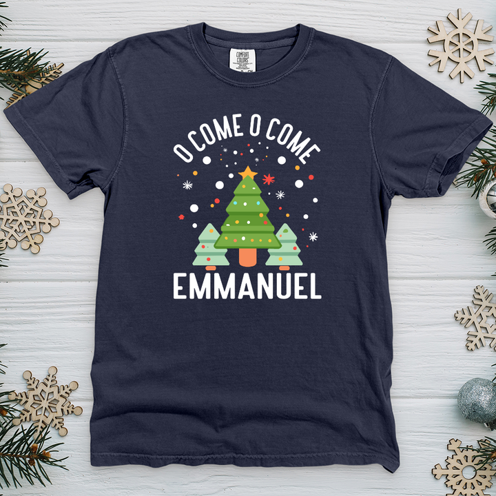 O Come o Come Emmanuel Heavy Cotton Comfort Colors Tee