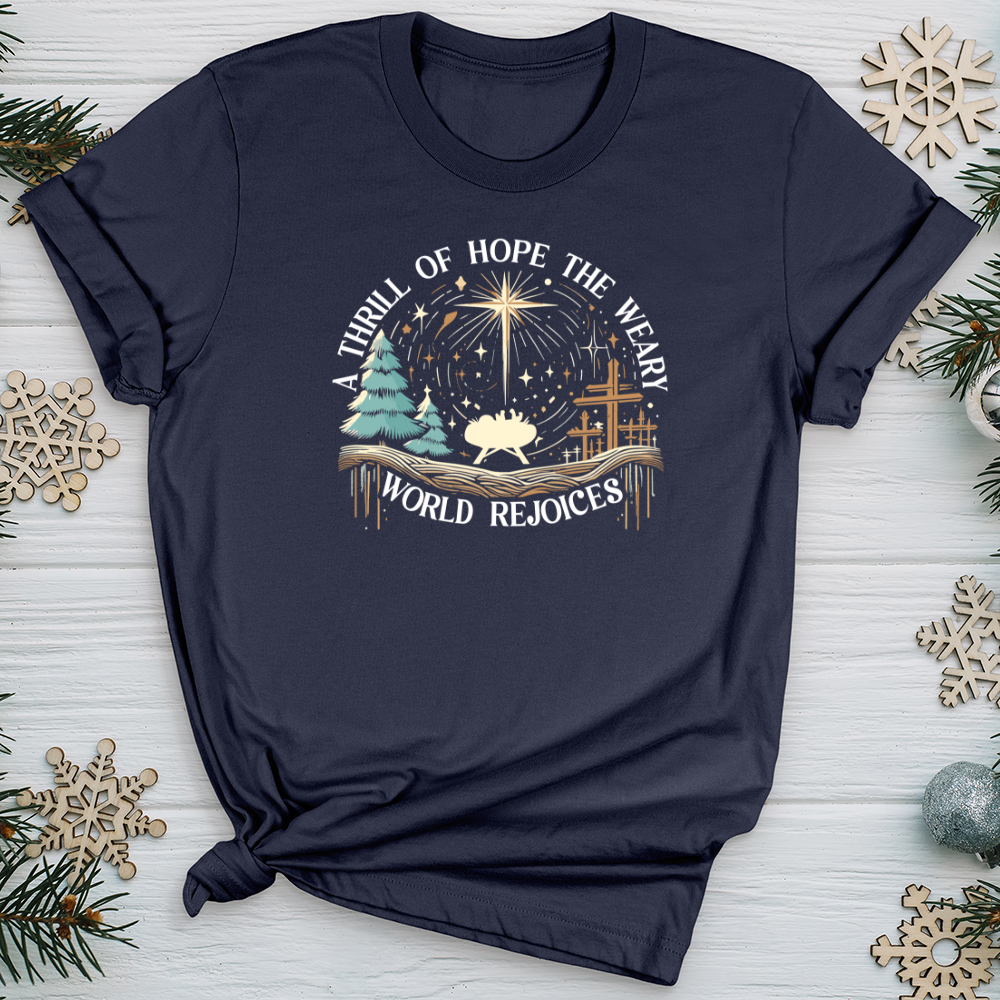A Thrill of Hope the Weary World Rejoices Softstyle Tee