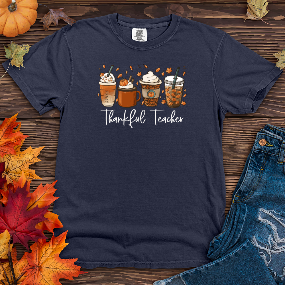 Thankful Teacher Heavy Cotton Comfort Colors Tee