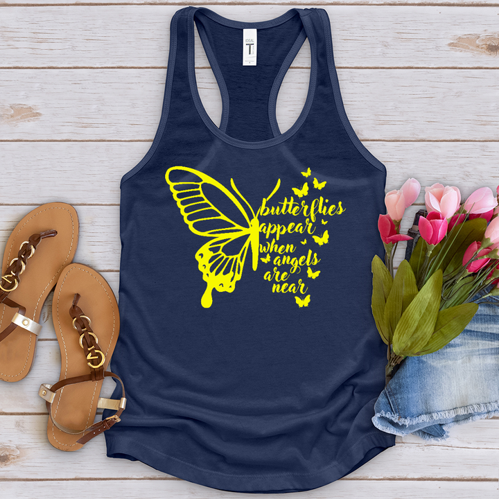 Butterflies Appear Yellow Tank Top