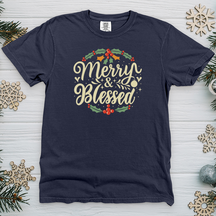 Merry and Blessed Heavy Cotton Comfort Colors Tee