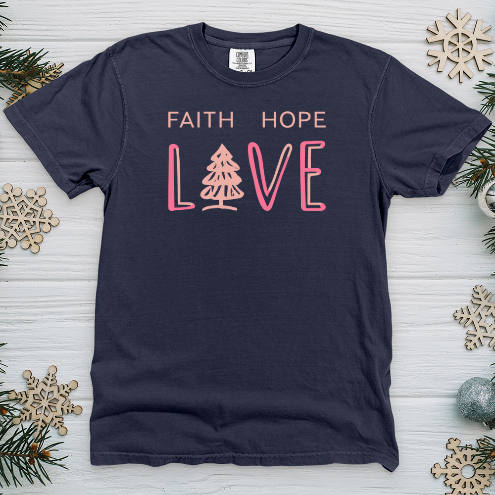 Faith Hope Love Heavy Cotton Comfort Colors Tee