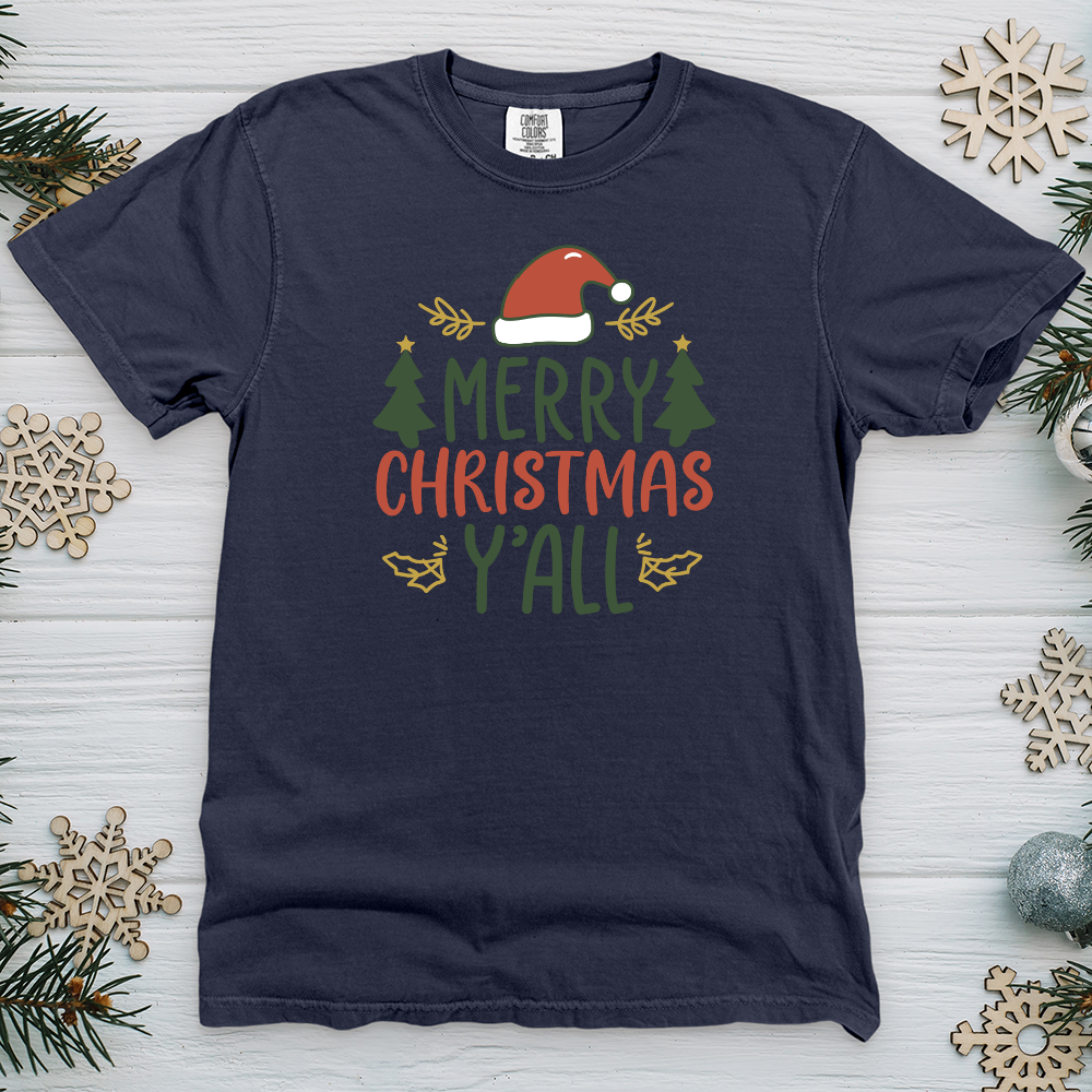 Merry christmas y’all Heavy Cotton Comfort Colors Tee