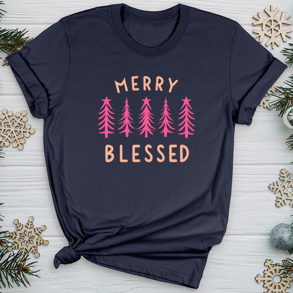 Merry Blessed Tree Softstyle Tee