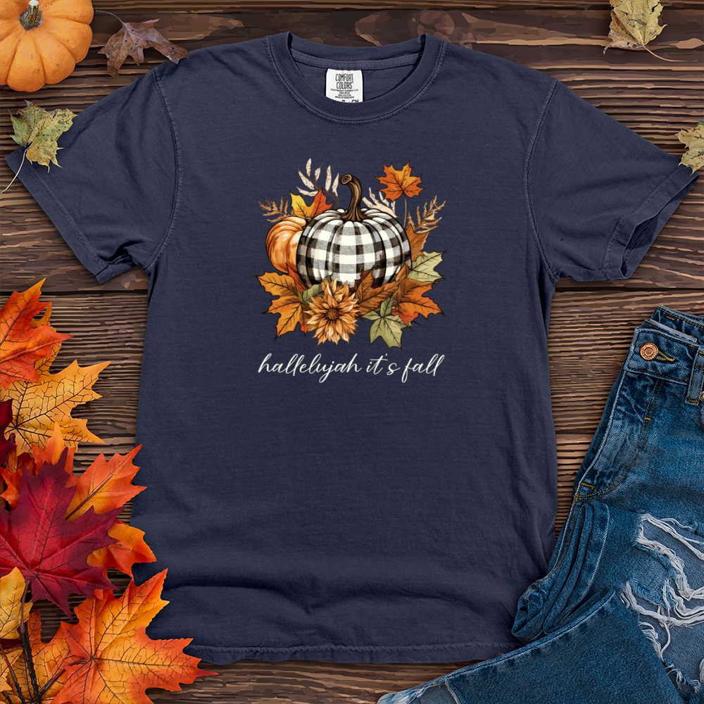 Hallelujah its fall Heavy Cotton Comfort Colors Tee