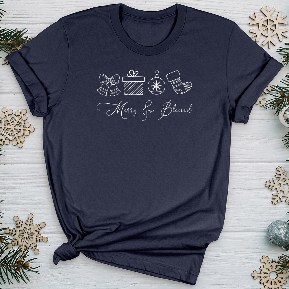 Merry Blessed Stockings Softstyle Tee