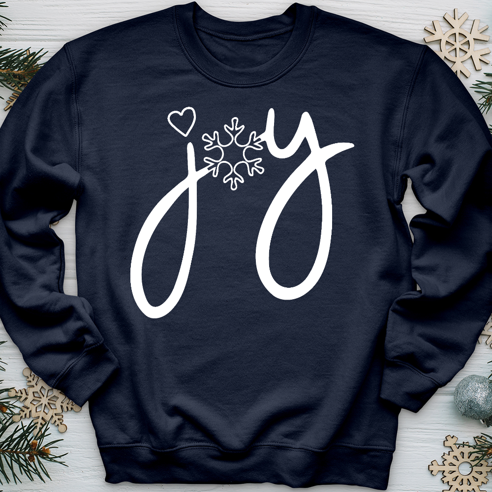 Joy Snowflake 01  Crewneck