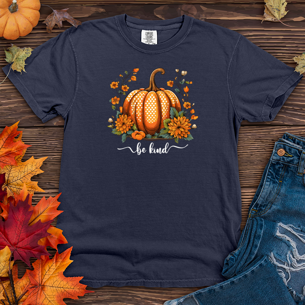 Polka Dot Pumpkin Blessings Heavy Cotton Comfort Colors Tee