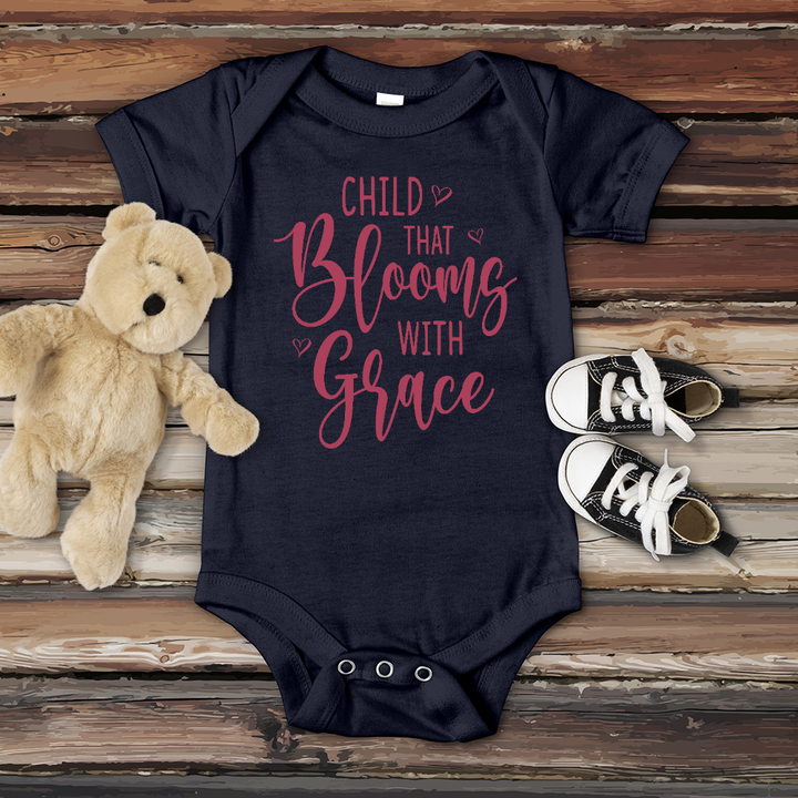 Child Bloom with Grace Baby Onesie