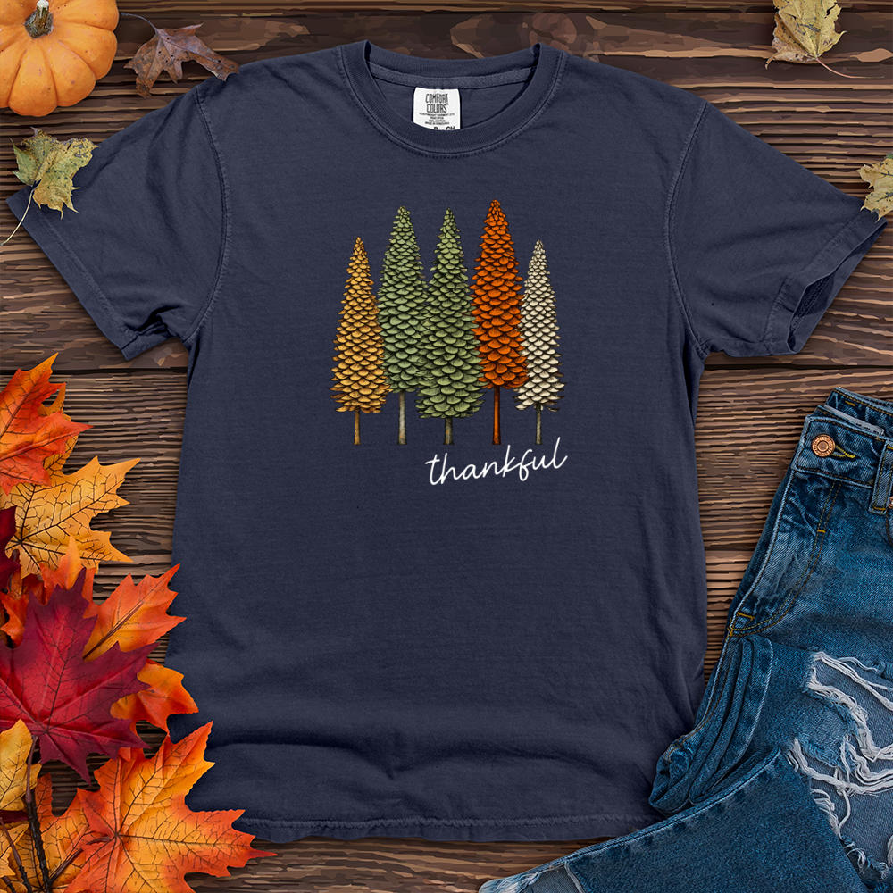 Retro Classic Trio Pine Trees Heavy Cotton Comfort Colors Tee