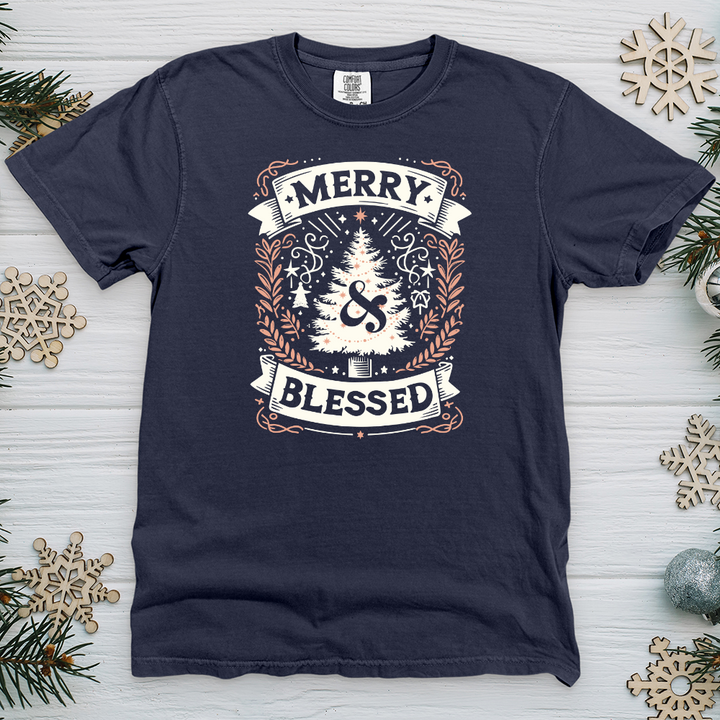 Merry & Blessed Heavy Cotton Comfort Colors Tee