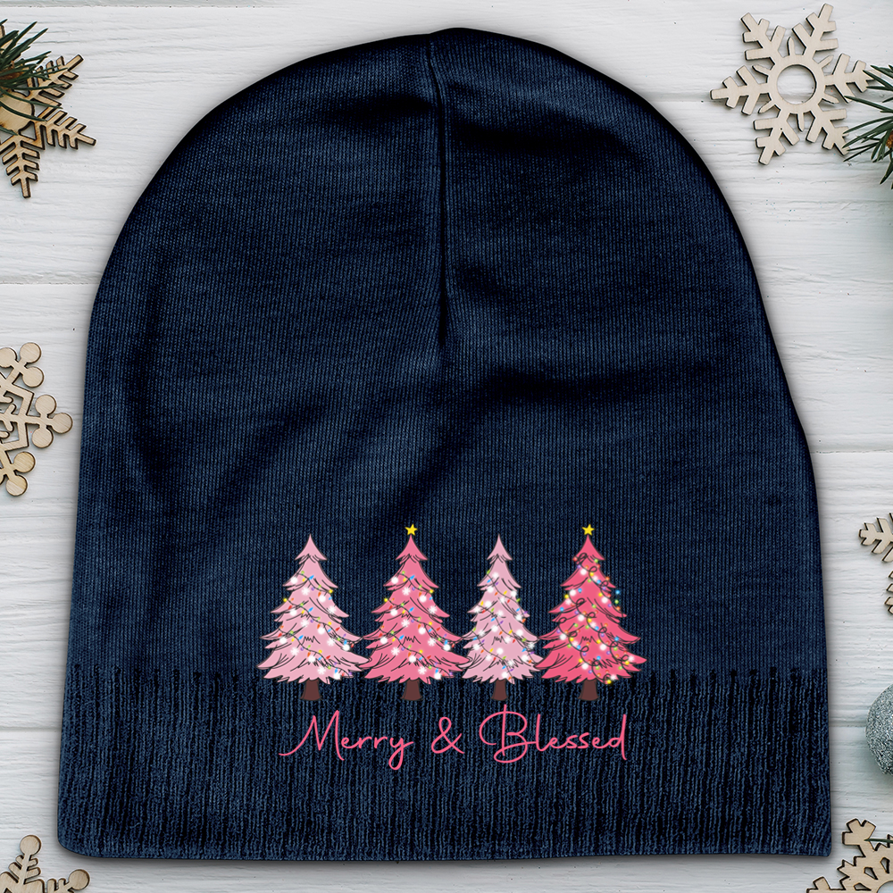 Merry & Blessed Cotton Beanie