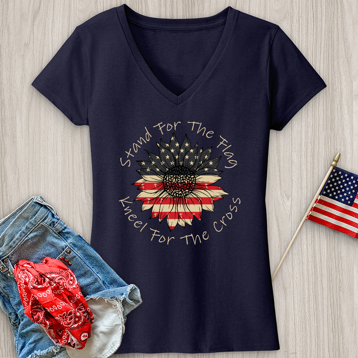 Stand For The Flag V-Neck Tee