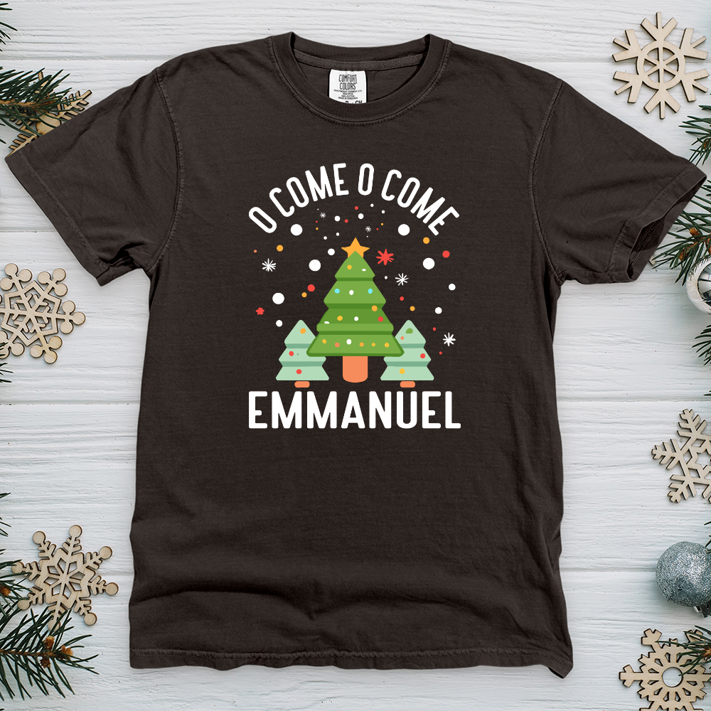 O Come o Come Emmanuel Heavy Cotton Comfort Colors Tee