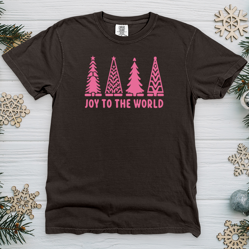 Joy Pink Trees Heavy Cotton Comfort Colors Tee