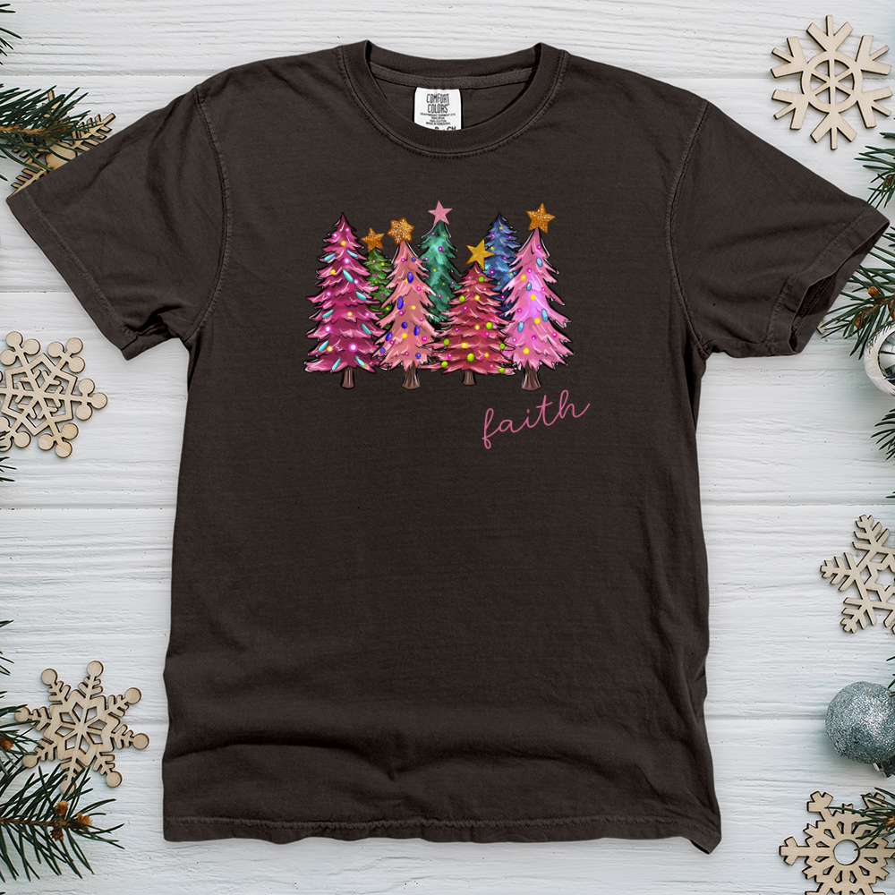 Faith Pink Tree Heavy Cotton Comfort Colors Tee