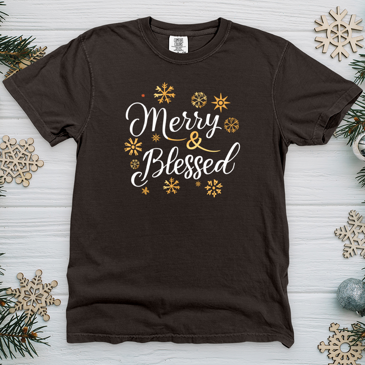 Merry and Blessed 01 Heavy Cotton Comfort Colors Tee