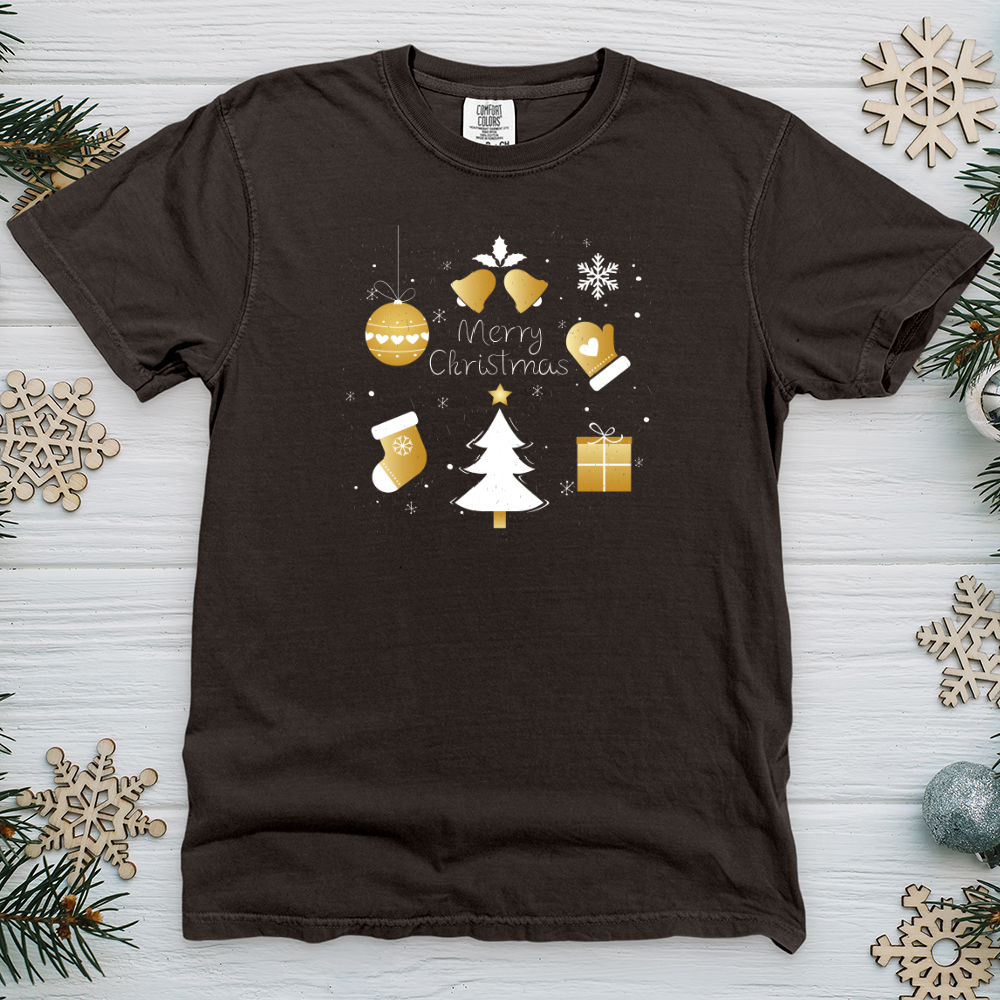 Golden Christmas Heavy Cotton Comfort Colors Tee