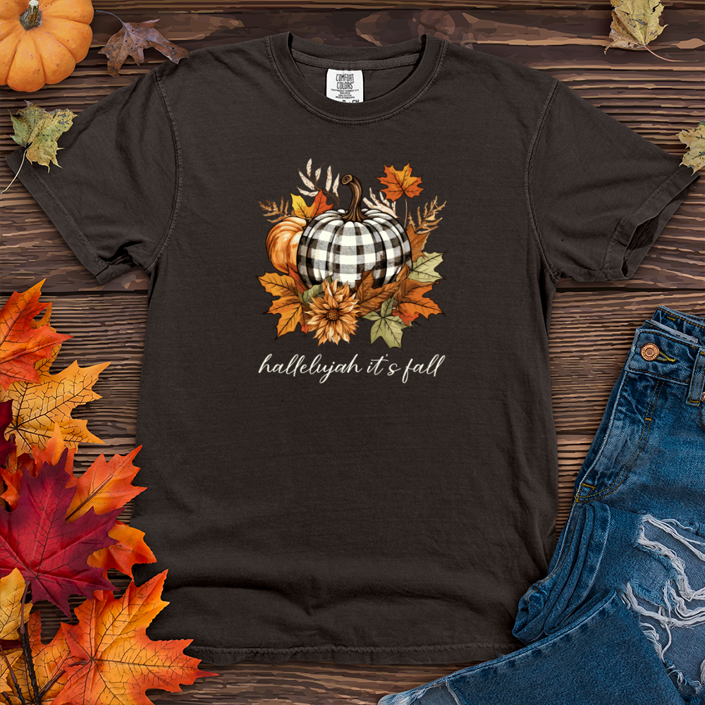 Hallelujah its fall Heavy Cotton Comfort Colors Tee