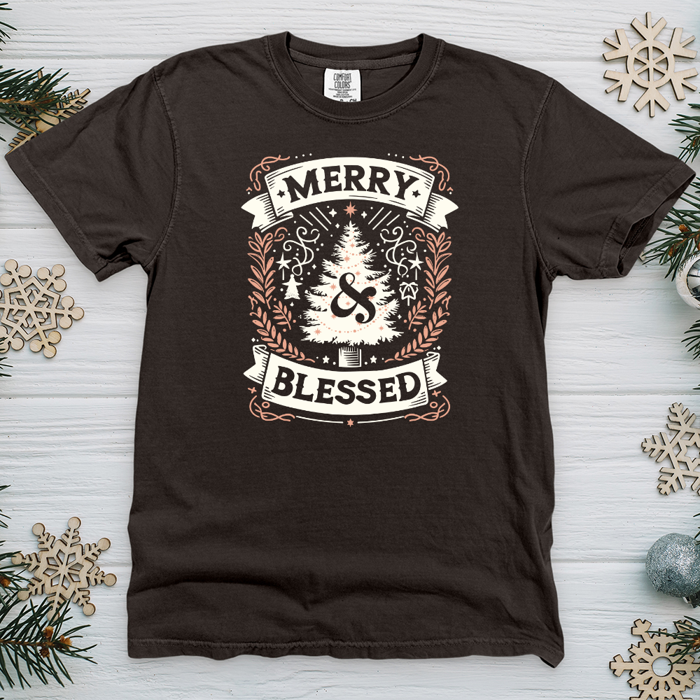 Merry & Blessed Heavy Cotton Comfort Colors Tee