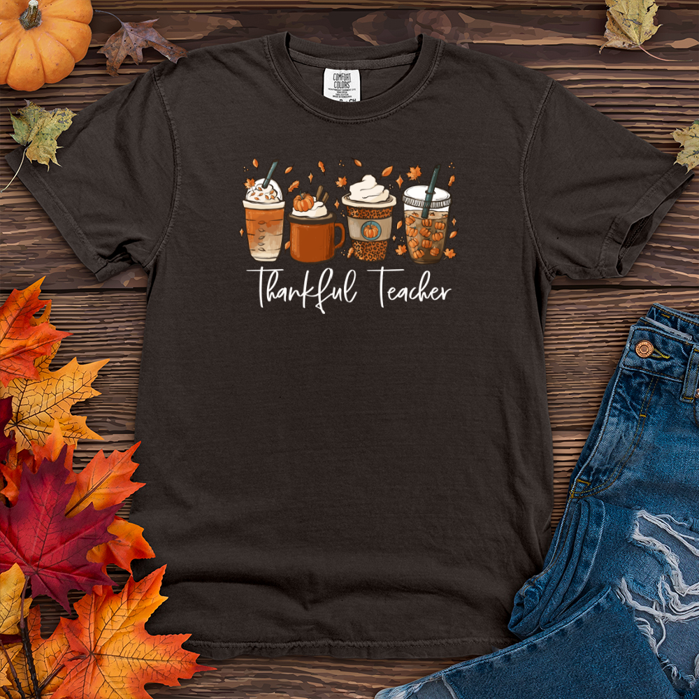 Thankful Teacher Heavy Cotton Comfort Colors Tee