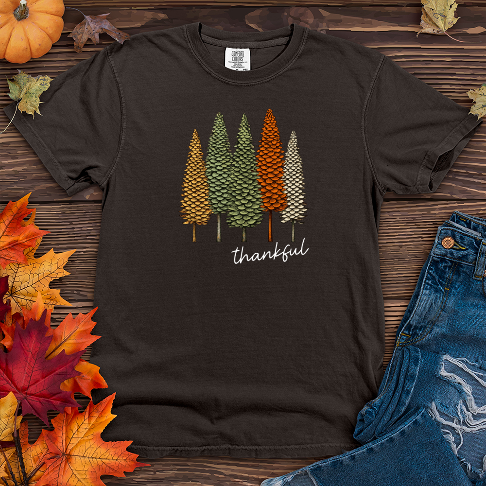 Retro Classic Trio Pine Trees Heavy Cotton Comfort Colors Tee