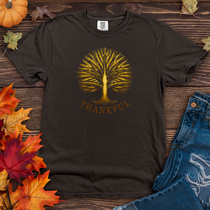 Vintage Harvest Festival Fall Themes Tree Heavy Cotton Comfort Colors Tee