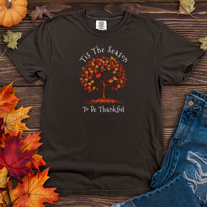 Vintage Landscape Fall Themes Tree Heavy Cotton Comfort Colors Tee