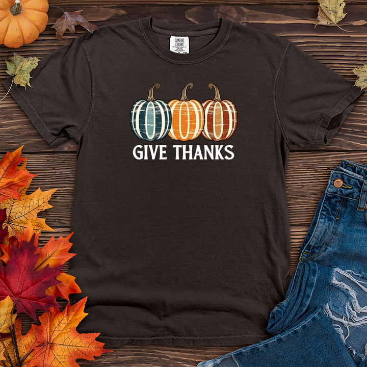 Retro Pumpkin Trio Heavy Cotton Comfort Colors Tee