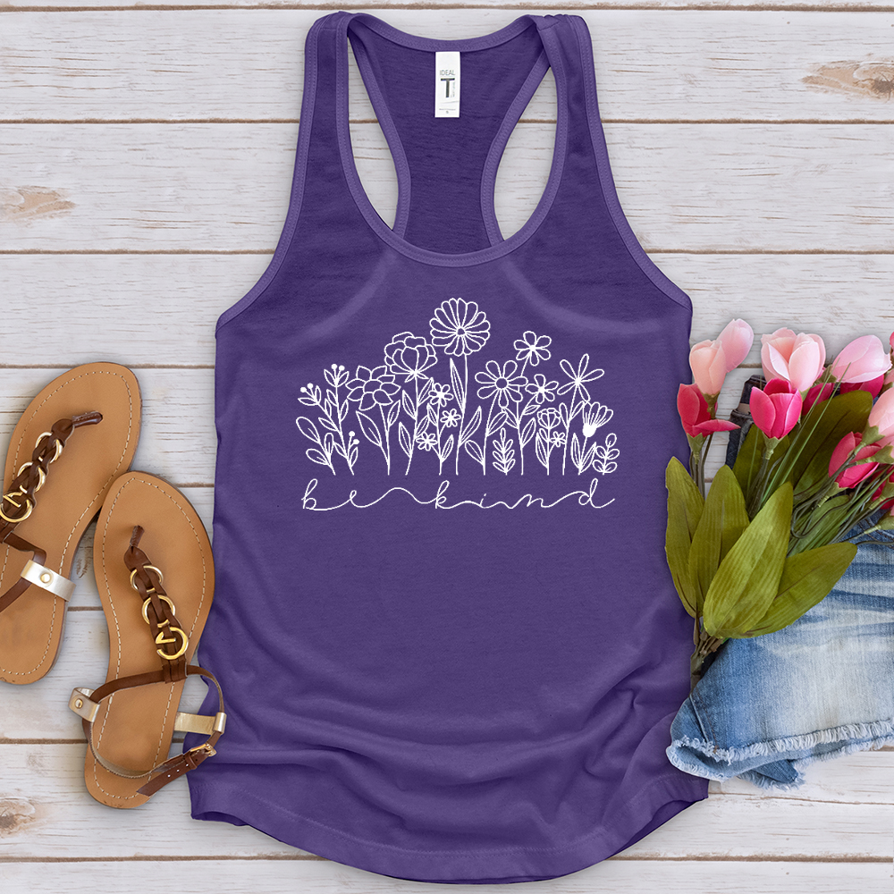 Be Kind Garden Flowers Tank Top