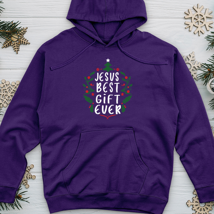 Jesus Best Gift Ever Midweight Hooded Sweatshirt