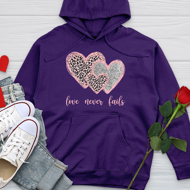 Love Never Fails Midweight Hooded Sweatshirt