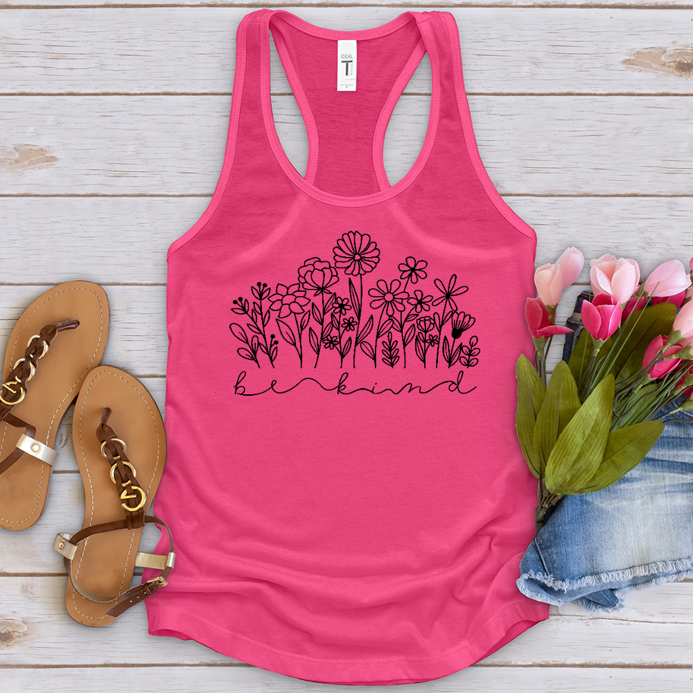 Be Kind Garden Black Tank Top