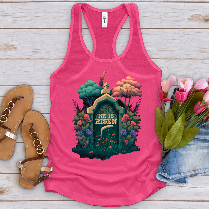 He Is Risen Grave 2 Tank Top