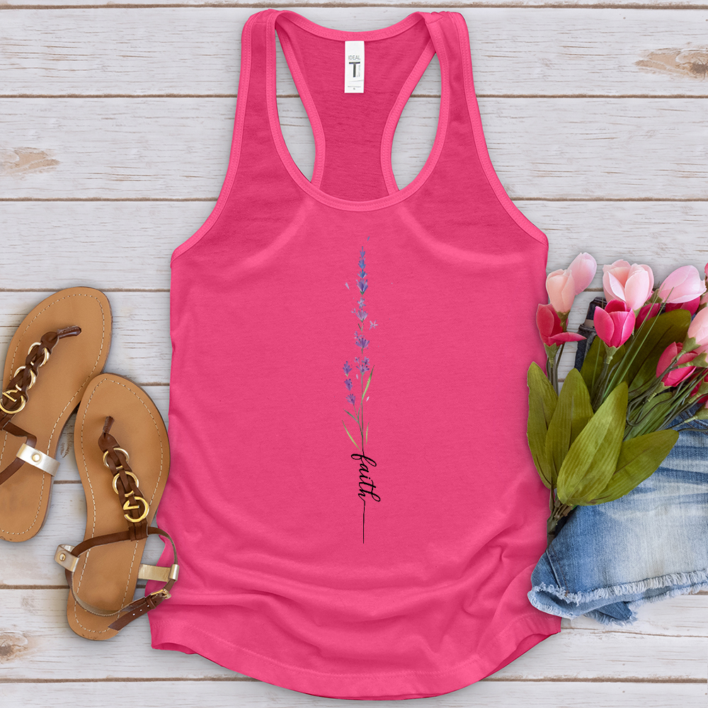 Faith Lavender Flower Tank Top