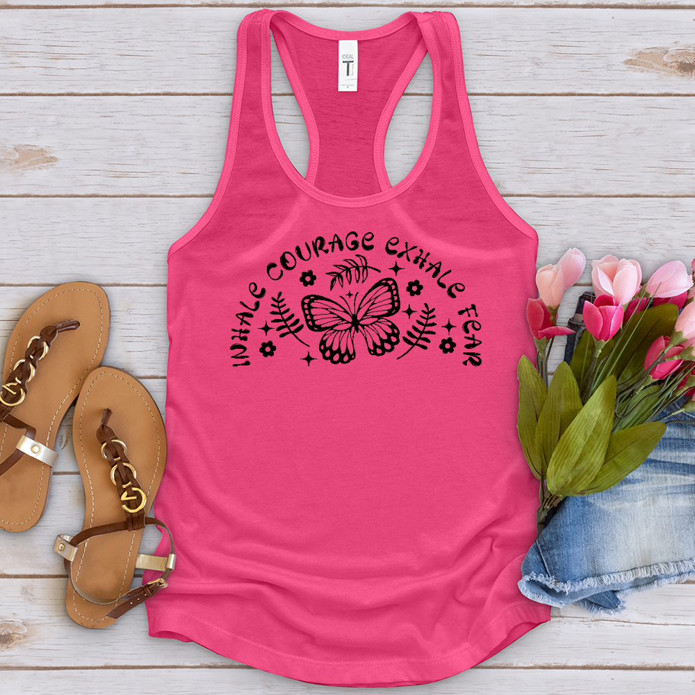 Exhale Fear Butterfly Tank Top