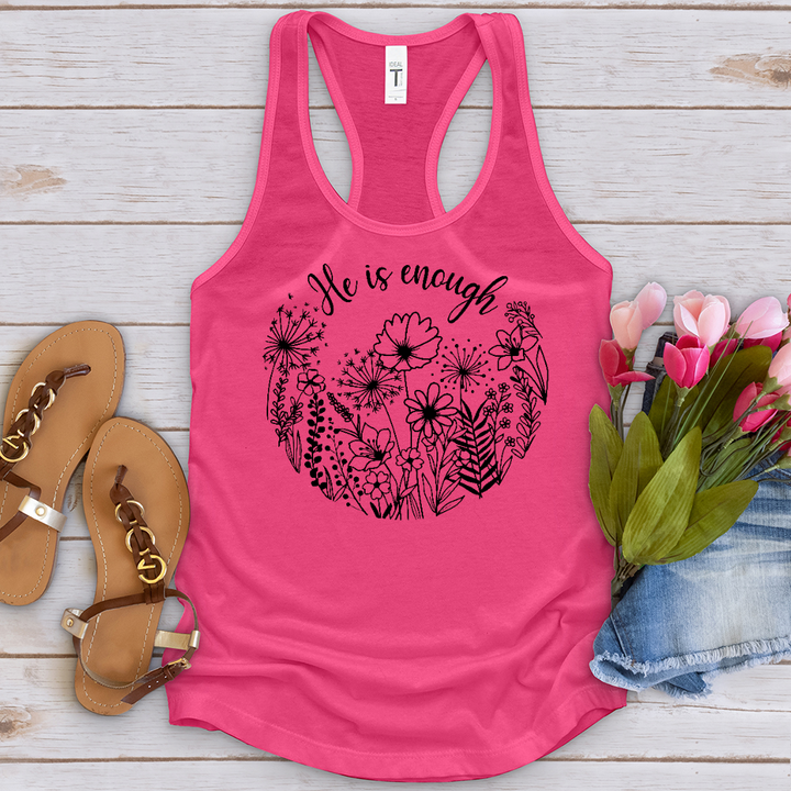 He Is Enough Wildflowers Tank Top